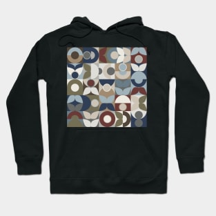 Geometric Retro Vintage Abstract Pattern Woodland Hoodie